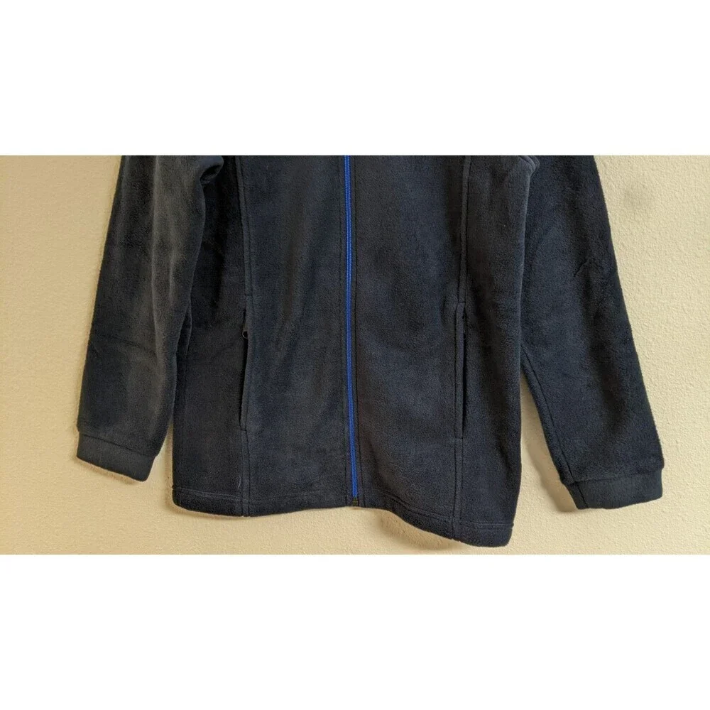 NEW~Kids COLUMBIA Navy Blue Full-Zip Long Sleeve Fleece Jacket Coat M (10/12)